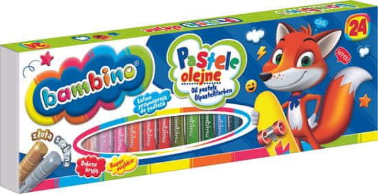 WOWO BAMBINO oljni pasteli - BAMBINO oljni pasteli - 24 barv