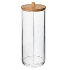 Škatla za tampone iz plastike/bambusa visoka WHITNEY