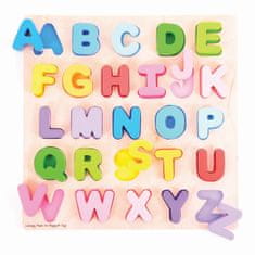 Bigjigs Toys Bigjigs Otroška abeceda Velike črke