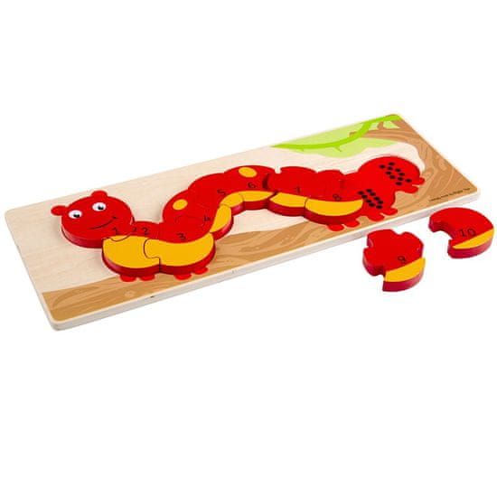 Bigjigs Toys Računalniška sestavljanka gosenica