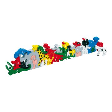Small foot majhne noge Lesene živali s črkami in številkami