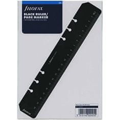 Filofax A5 Ruler page marker black refill