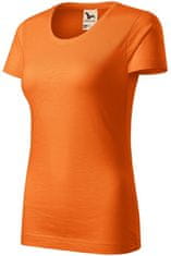 Malfini Ženska majica iz teksturiranega organskega bombaža, oranžna, L