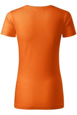 Malfini Ženska majica iz teksturiranega organskega bombaža, oranžna, L