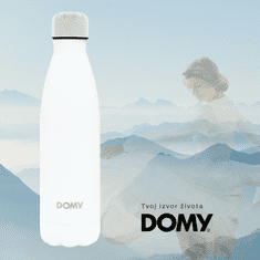 Domy Termovka, dvojna stena, nerjaveče jeklo, 500ml, bela