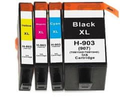 Toner123 Komplet HP 903 / 903XL / OfficeJet 6950, Pro 6860, pro 6960, pro 6970 kompatibilne kartuše (4) - črna XL, cyan XL, magenta XL, rumena XL