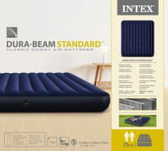 Intex Twin Dura-Beam Series Classic Downy napihljiva postelja, 183 x 203 x 25 cm