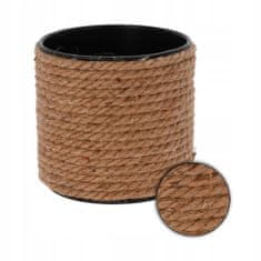 shumee Rjav kovinski boemski pleten cvetlični lonček iz jute 13 cm