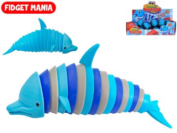 Kobilica z delfinom 17 cm - mešanica barv (žitna, modra)