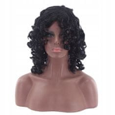 Korbi Kratka Afro Lasulja, Črna, Sintetična W21