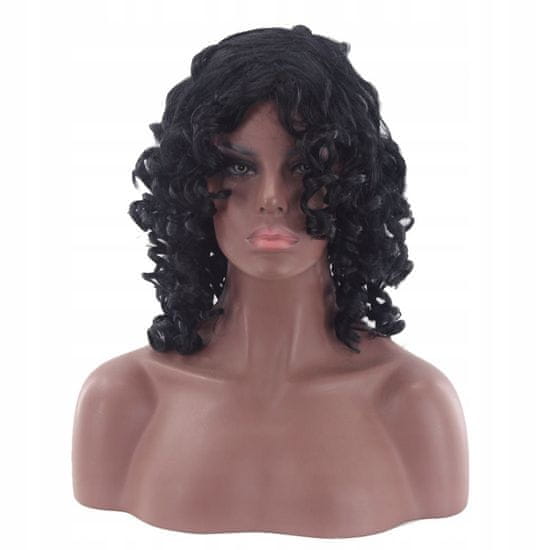 Korbi Kratka Afro Lasulja, Črna, Sintetična W21