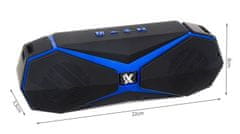 Izoxis Prenosni zvočnik Bluetooth s trakom v črni in modri barvi ISO 12275