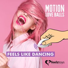 Feelztoys Vibro kroglice "Motion Love Balls - Twisty" (R28190)