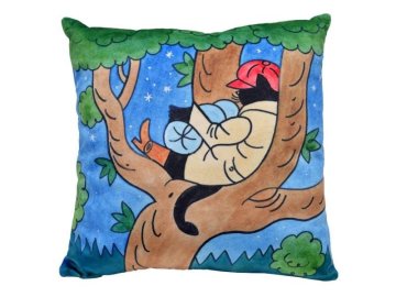 Vzglavnik Mačka Mikesovo drevo 30x30cm