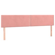 Vidaxl Box spring postelja z vzmetnico LED roza 180x200 cm žamet