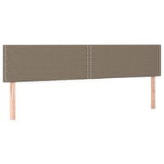 Vidaxl Box spring postelja z vzmetnico taupe 180x200 cm blago