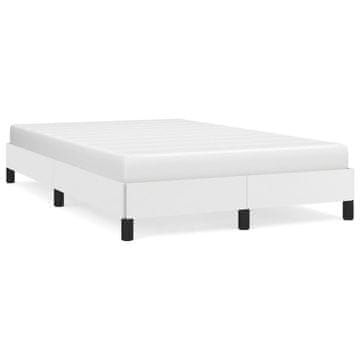 Vidaxl Posteljni okvir bel 120x200 cm umetno usnje
