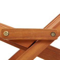 shumee Zložljiv zunanj počivalni stol trden akacijev les