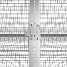 shumee Kletka za zajce antracit 504,5x80,5x71 cm pocinkano jeklo