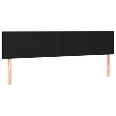 Vidaxl Box spring postelja z vzmetnico črna 120x190 cm blago