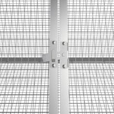 shumee Kletka za zajce antracit 403,5x80,5x71 cm pocinkano jeklo