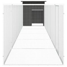 shumee Kokošnjak antracit 600x91x100 cm pocinkano jeklo