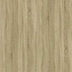 Vidaxl Pisalna miza sonoma hrast 100x49x75 cm inženirski les