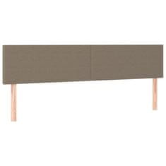 Vidaxl Posteljno vzglavje 2 kosa taupe 80x5x78/88 cm blago