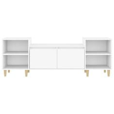 Vidaxl TV omarica bela 160x35x55 cm inženirski les