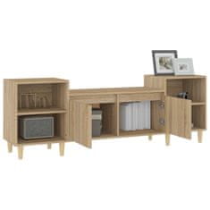 Vidaxl TV omarica sonoma hrast 160x35x55 cm inženirski les