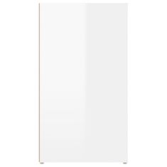 Vidaxl Komoda visok sijaj bela 100x33x59,5 cm inženirski les