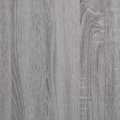 Greatstore Stranska mizica siva sonoma 40x42x50 cm inženirski les