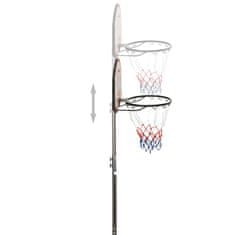 Vidaxl Košarkarsko stojalo črno 216-250 cm polieten