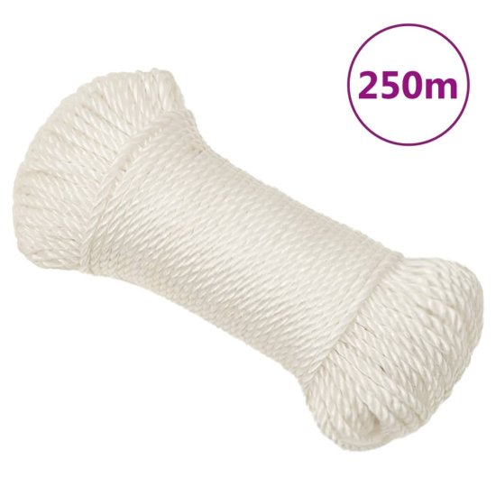 Vidaxl Delovna vrv bela 3 mm 250 m polipropilen
