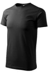 Malfini Uniseks majica z večjo težo, črna, 5XL