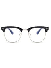 VeyRey očala proti modri svetlobi polokvirni Gadson črna