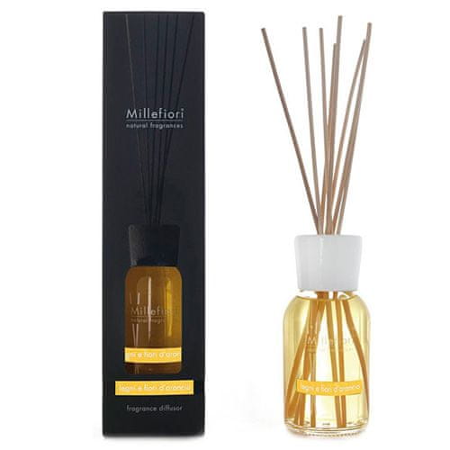 Millefiori Milano Stekleni difuzor , Naravni, 100 ml / Cvetovi lesa in pomaranče