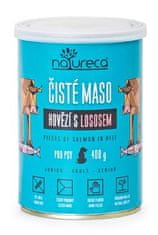 NATURECA cons. govedina z lososom za pse 400g