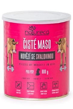 NATURECA cons. govedina z mišičnim mesom za pse 800g