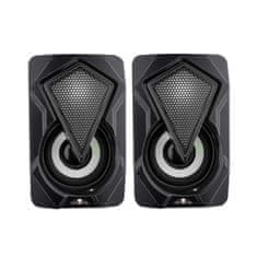 Northix 2x Gaming zvočnika - RGB 