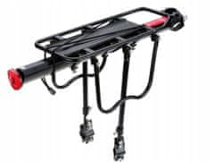 Korbi Kolesarski prtljažnik aluminijast, močan, zadnji, univerzalni, 50 kg