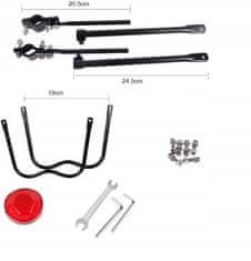 Korbi Kolesarski prtljažnik aluminijast, močan, zadnji, univerzalni, 50 kg