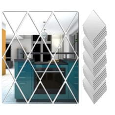 Cool Mango Samolepljive zrcalne stenske nalepke z ogledalom, osvetlijo in popestrijo vsak prostor (64 komplet diamantnih nalepk) - Diamondwall