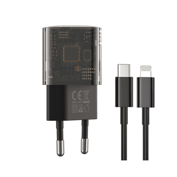XO Polnilec za telefon CE05 30W QC, PD + kabel 8-pin Lightning