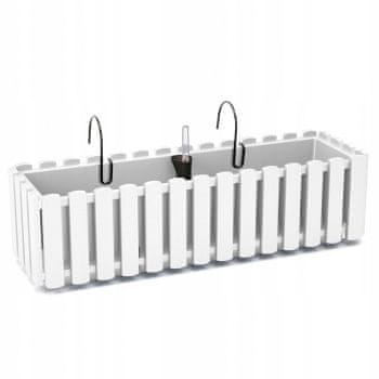 shumee Balkonsko korito z namakanjem, belo, 60 cm Boardee