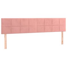 Vidaxl Box spring postelja z vzmetnico roza 120x190 cm žamet