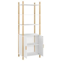 Vidaxl Visoka omarica bela 60x40x173 cm inženirski les