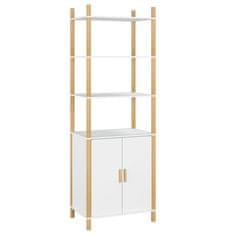 Vidaxl Visoka omarica bela 60x40x173 cm inženirski les