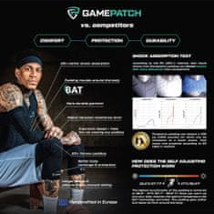 GamePatch Kompresijski nogavčki z zaščito kolen, beli, XS