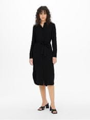 Jacqueline de Yong Ženska obleka JDYRACHEL Regular Fit 15267419 Black (Velikost M)